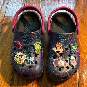 Crocs Disney Villains Kids' Navy and Pink - Size 13